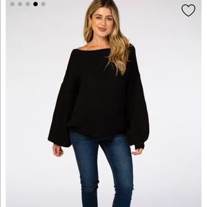 PinkBlush maternity black sweater M Medium
